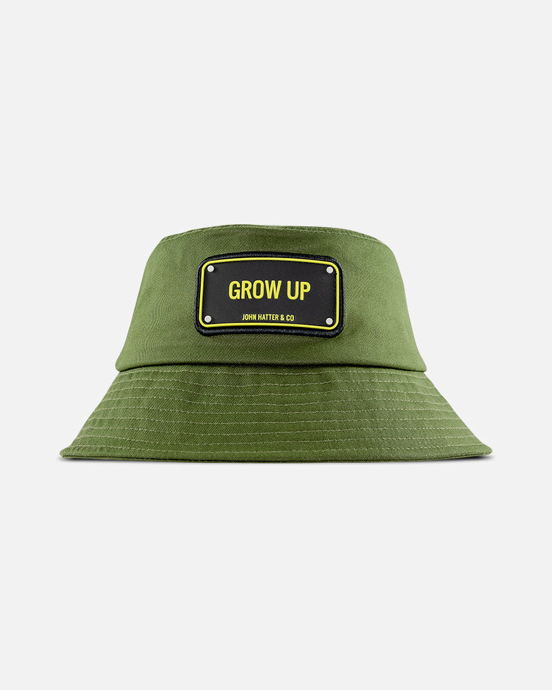 GROW UP - GREEN - BUCKET HAT