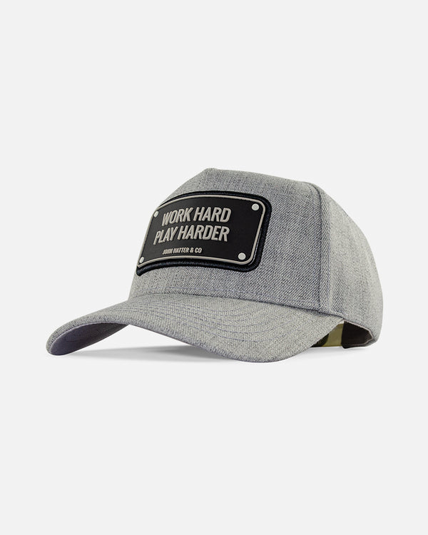 WORK HARD GREY - BASEBALL